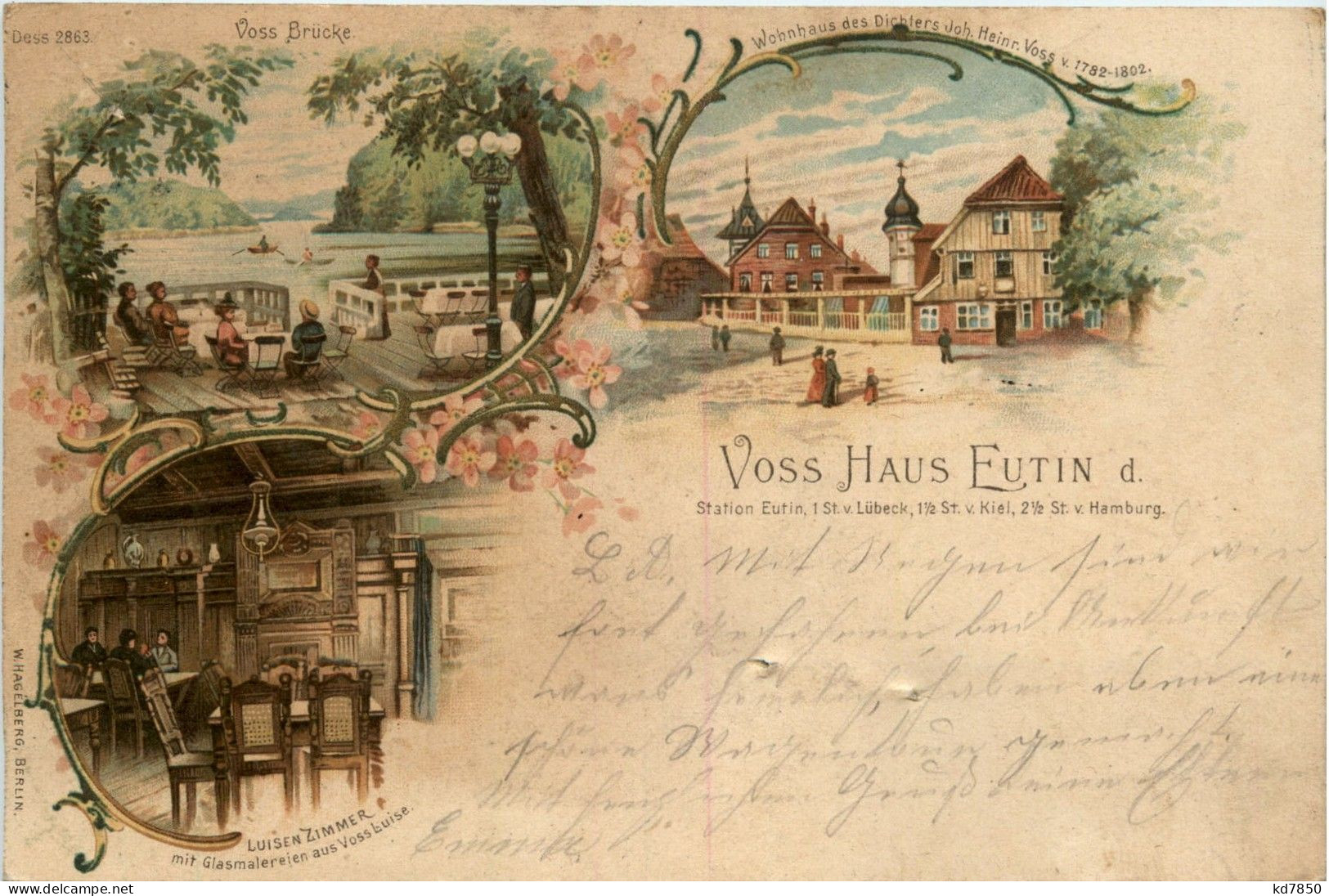 Voss Haus Eutin - Litho - Eutin