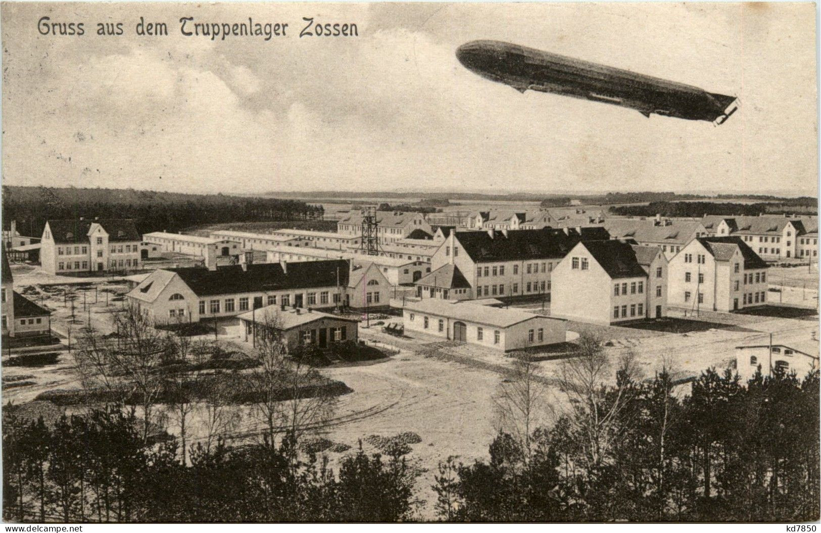 Zeppelin - Truppenlager Zossen - Luchtschepen