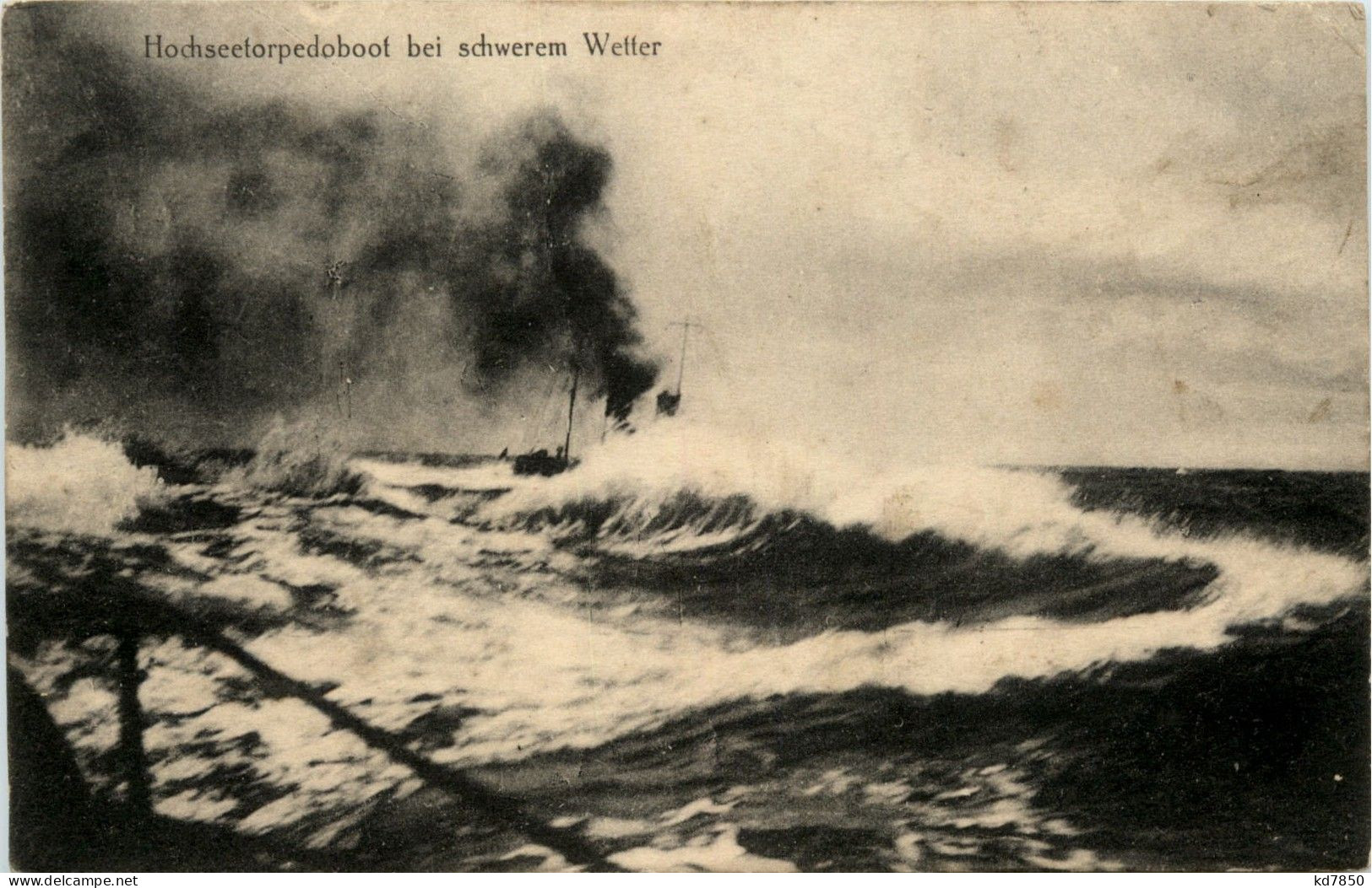 Hochseetorpedoboot Bei Schwerem Wetter - Guerre