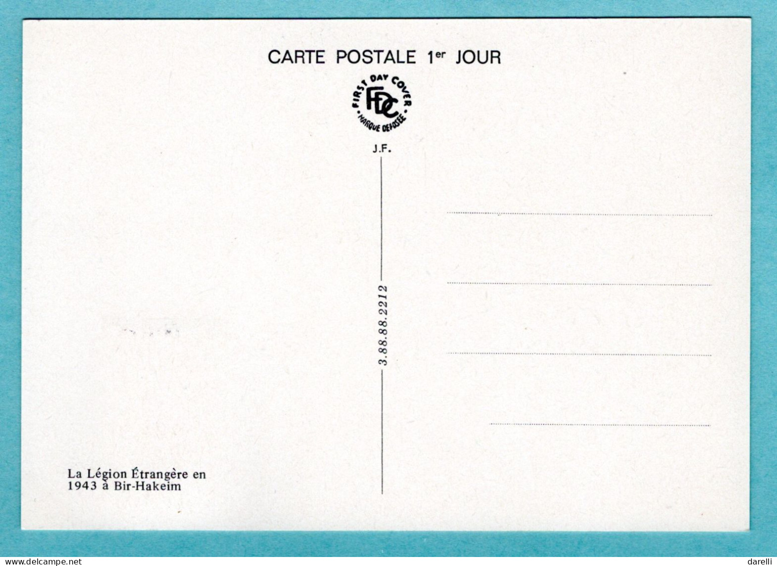 Carte Maximum 1984 - Légion étrangère - YT 2311 - 13 Aubagne - 1980-1989