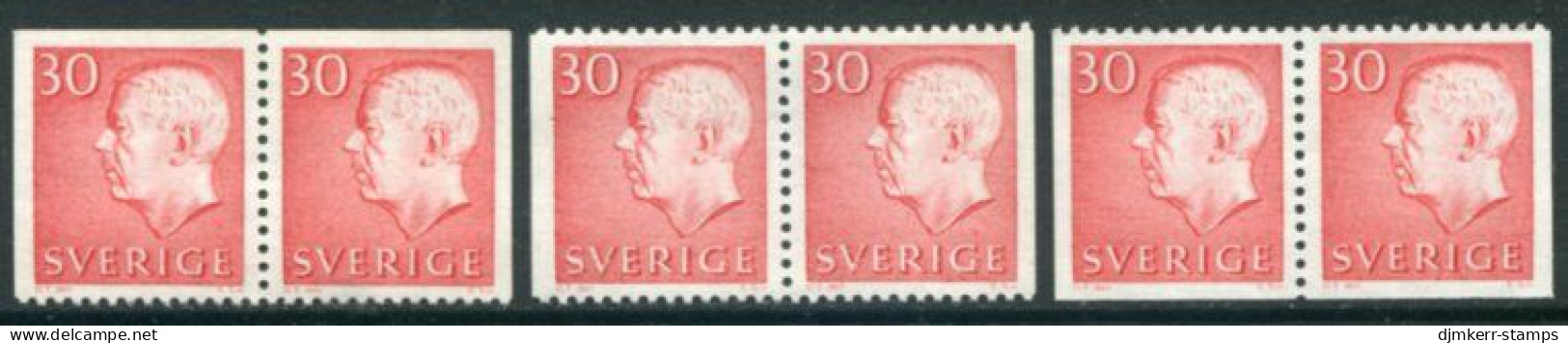 SWEDEN 1966 King Gustav VI Adolf 30 Öre Definitive Booklet Pairs MNH / **.  Michel 551 - Neufs