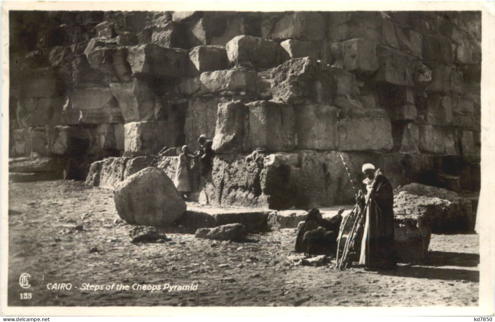 Cairo - Steps Of The Cheops Pyramid - Le Caire