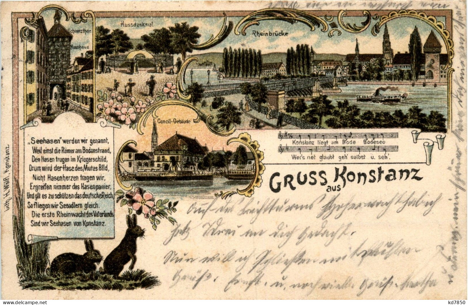 Gruss Aus Konstanz - Litho - Konstanz