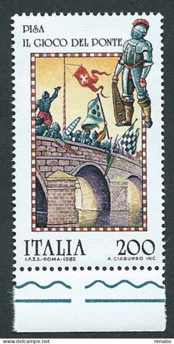 Italia 1982; Folclore : "Il Gioco Del Ponte" A Pisa. - 1981-90: Mint/hinged