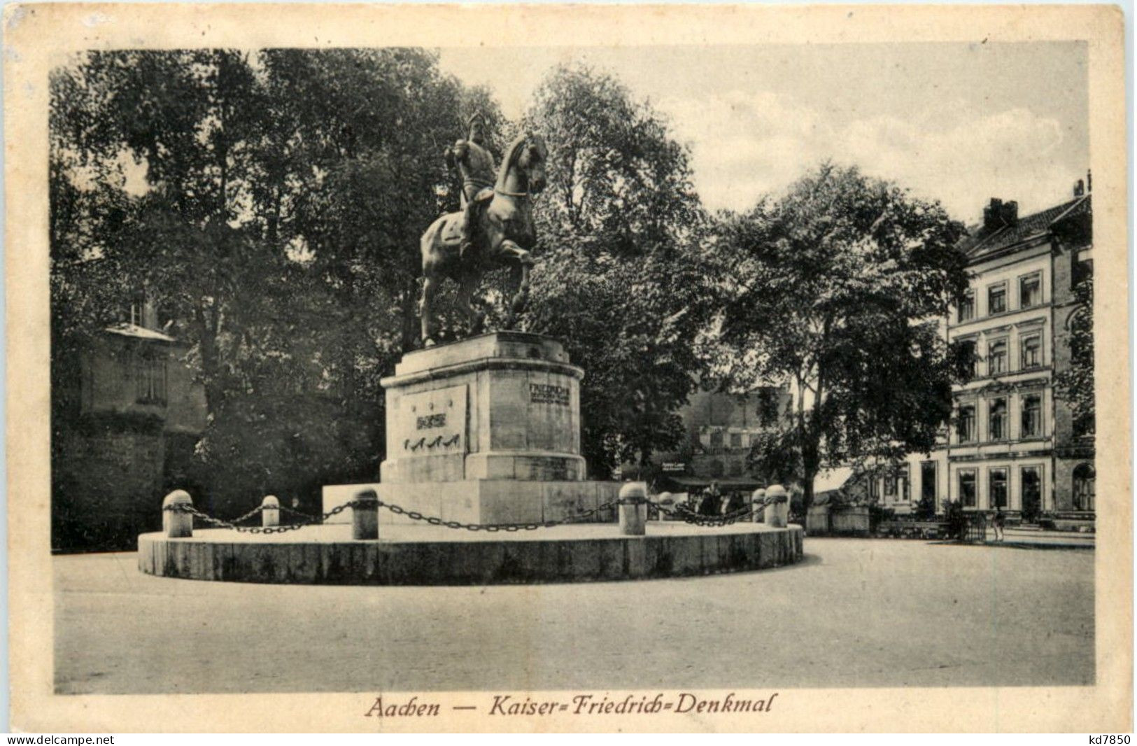 Aachen - Kaiser Friedrich Denkmal - Aken