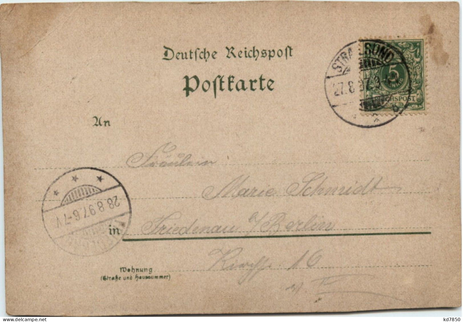Gruss Von Stubbenkammer - Litho 1897 - Ruegen
