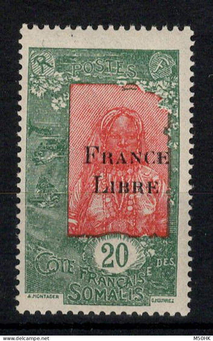 Cote Des Somalis - YV 198 N** MNH Luxe , France Libre - Ungebraucht