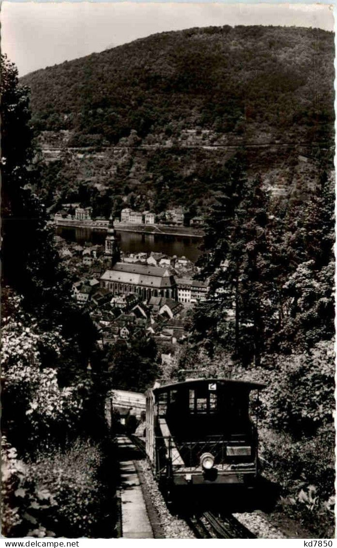 Heidelberg - Blick Von Der Bergbahn - Heidelberg