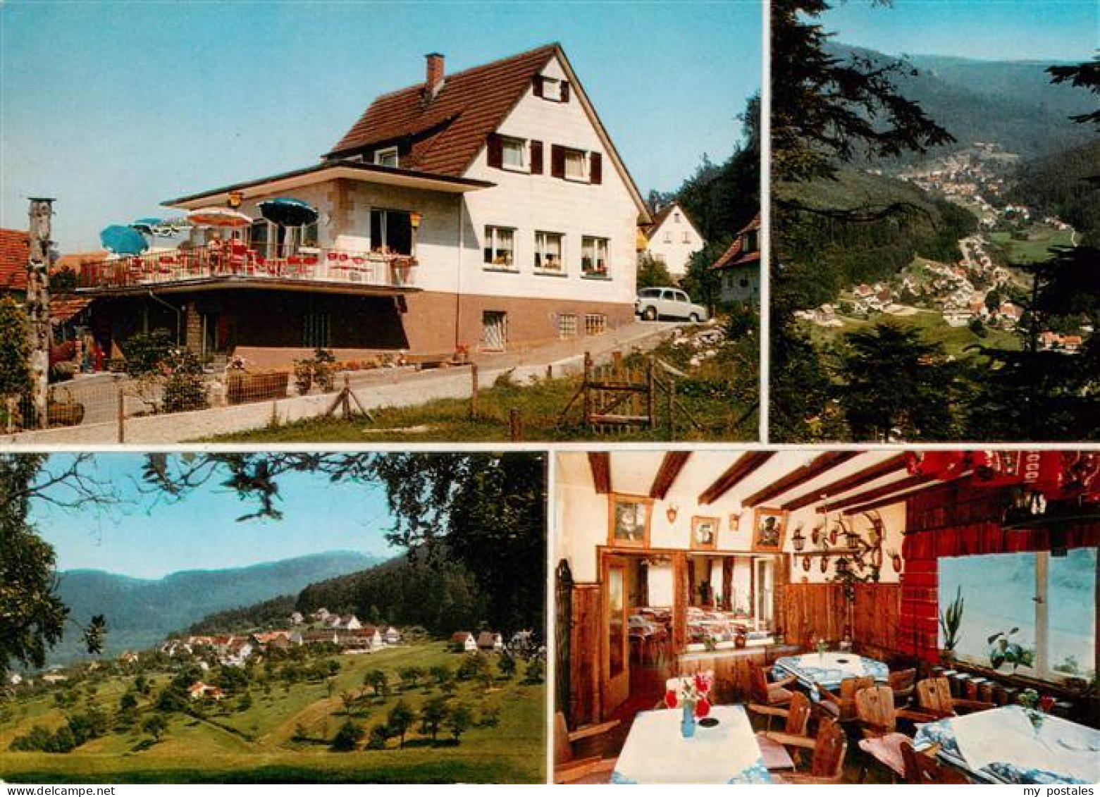 73897780 Gaistal Bad Herrenalb Pension Restaurant Waldcafe Gaststube Panorama  - Bad Herrenalb