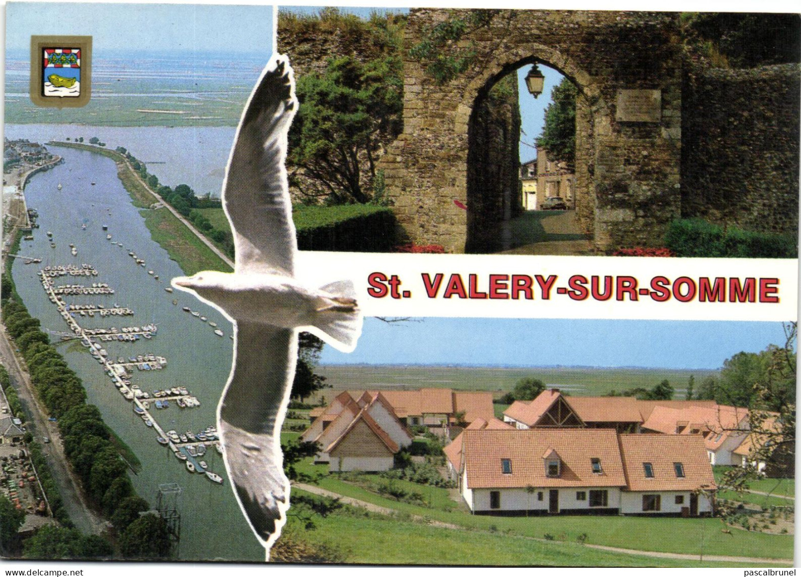SAINT VALERY SUR SOMME - VUE AERIENNE - PORTE GUILLAUME - VILLAGE VACANCES DU CAP HORNU - Saint Valery Sur Somme