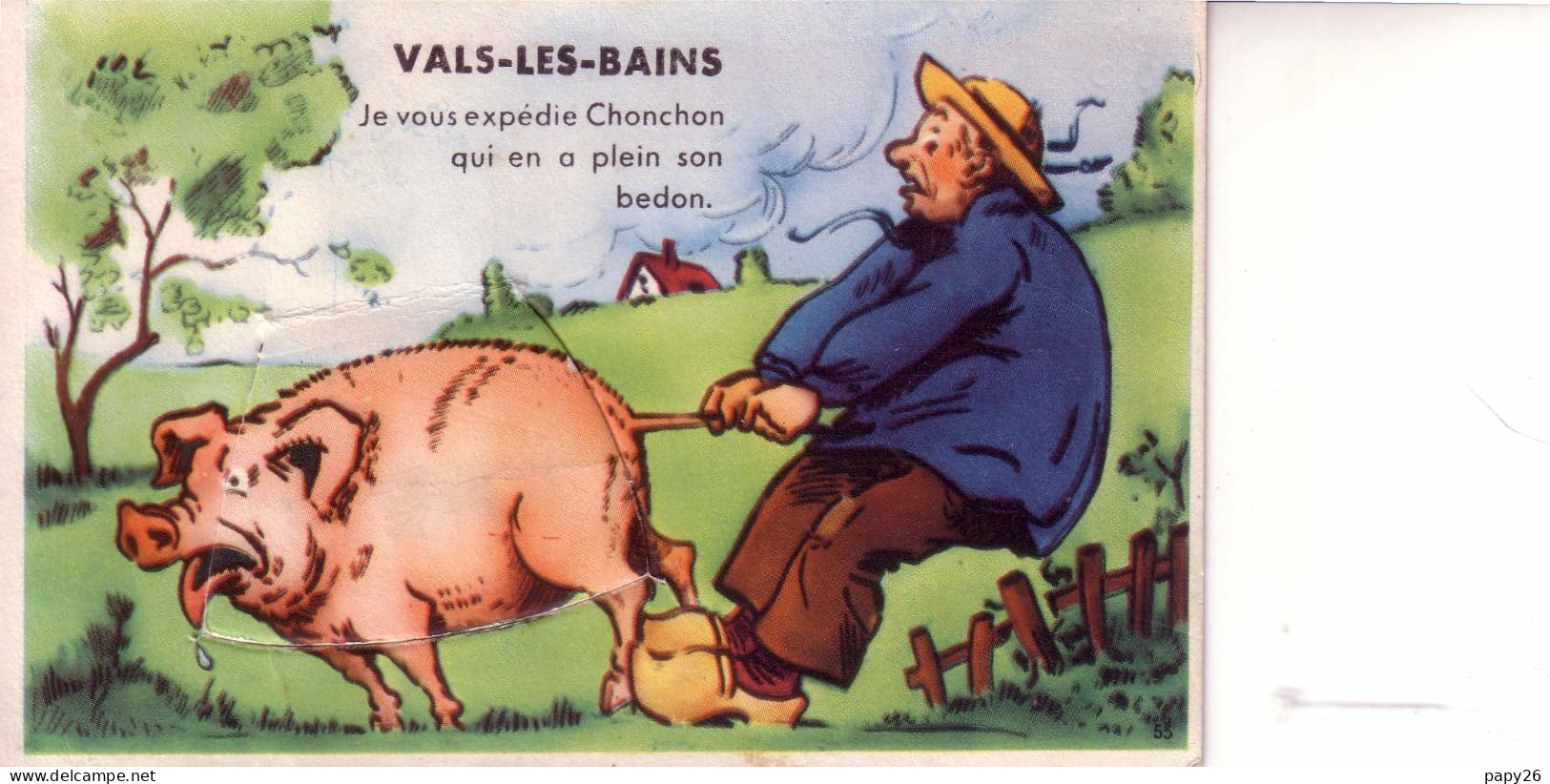 Cp à Système Dépliant Vals Les Bains - Vals Les Bains