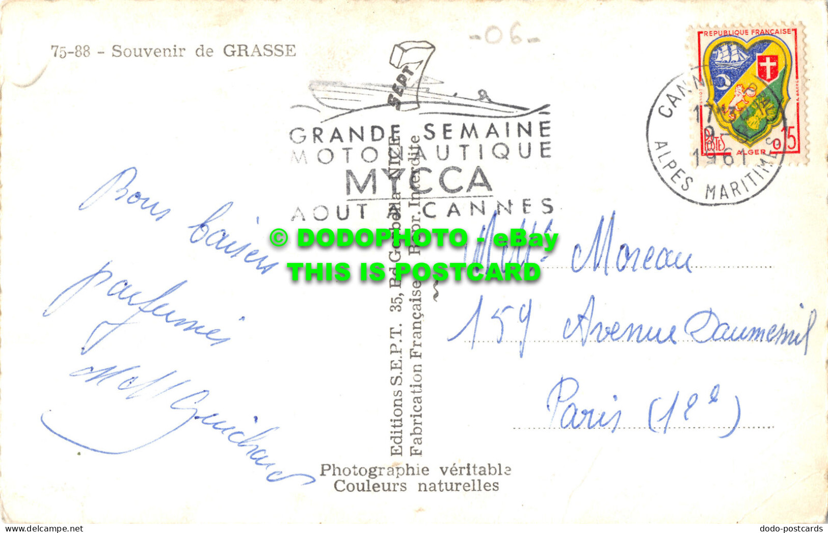 R492299 Souvenir De Grasse. S. E. P. T. RP. Multi View. 1961 - World