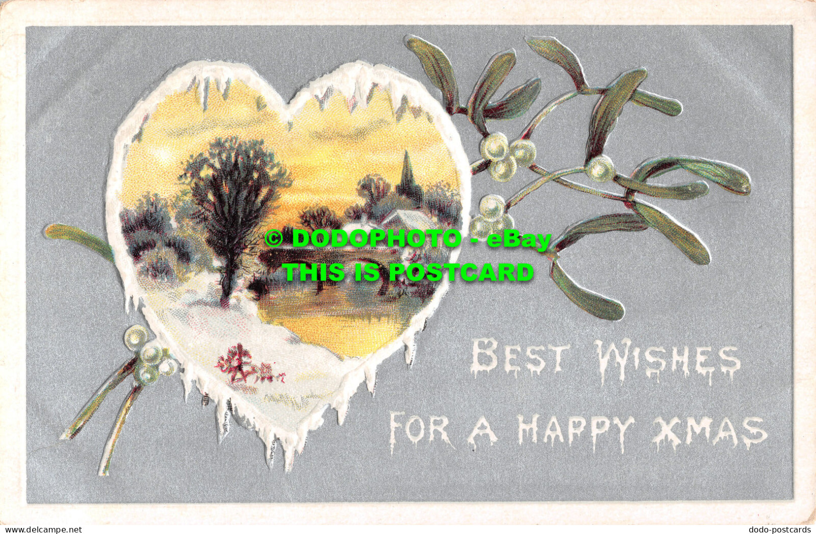 R492593 Best Wishes For A Happy Xmas. Davidson Bros. Pictorial Post Cards. Serie - World