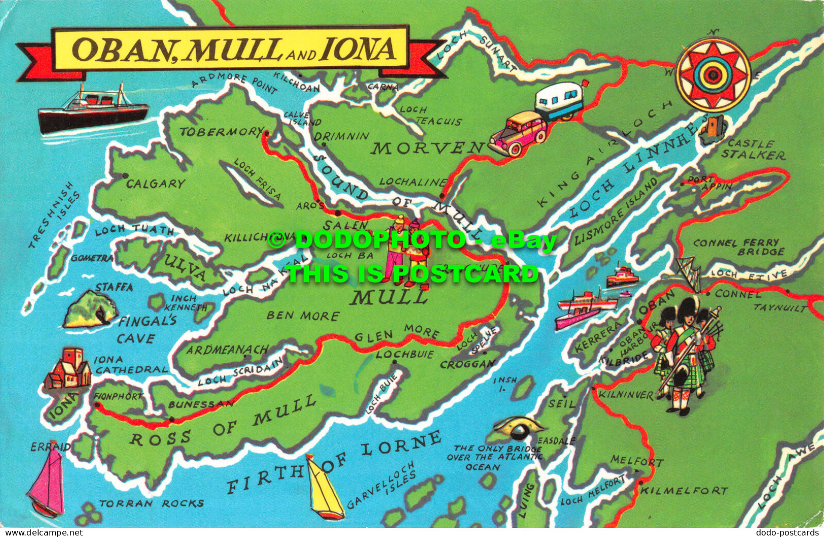 R492601 Oban. Mull And Iona. Map. PT36130 - World