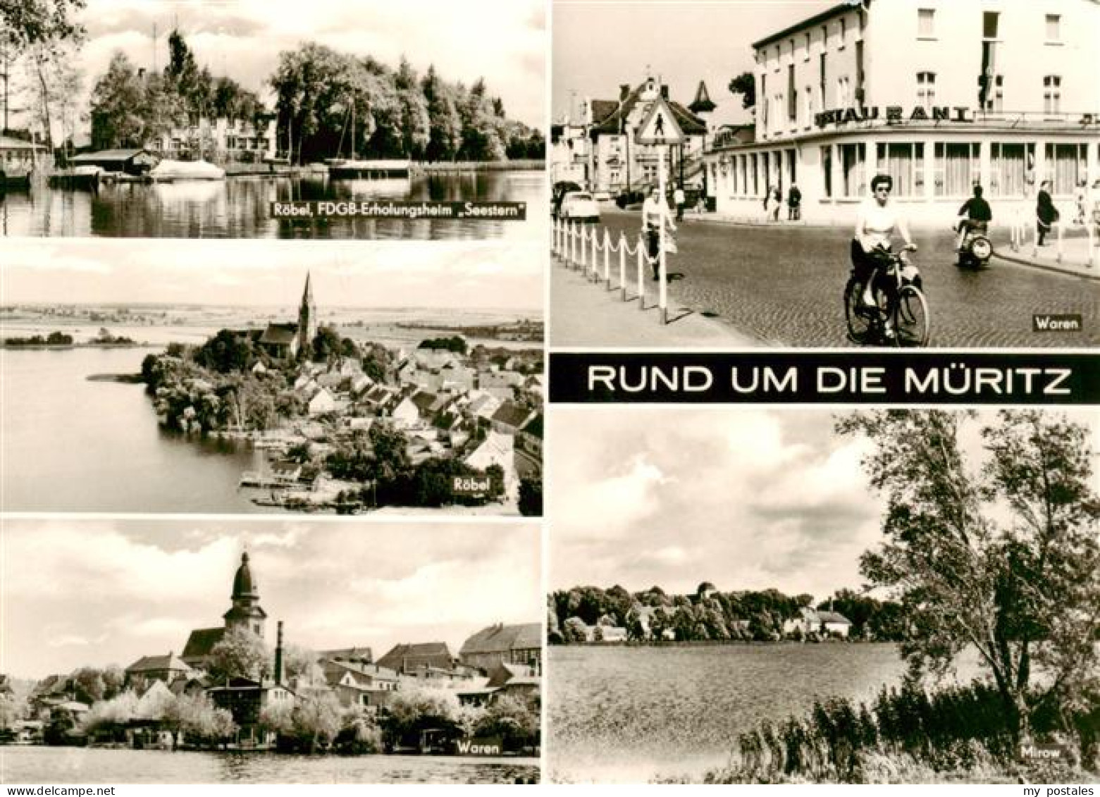 73897626 Waren Mueritz Roebel FDGB Erholungsheim Seestern Panorama Waren Teilans - Waren (Müritz)