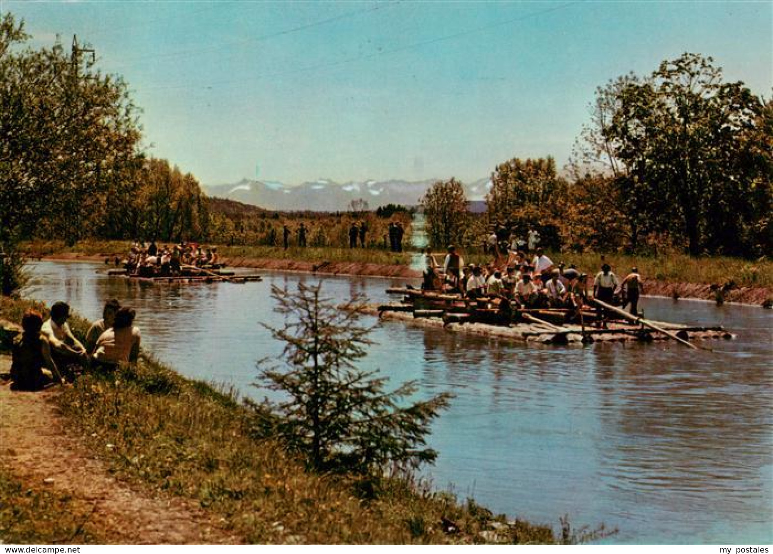 73897578 Muenchen Flossfahrt Auf Der Isar Muenchen - Muenchen