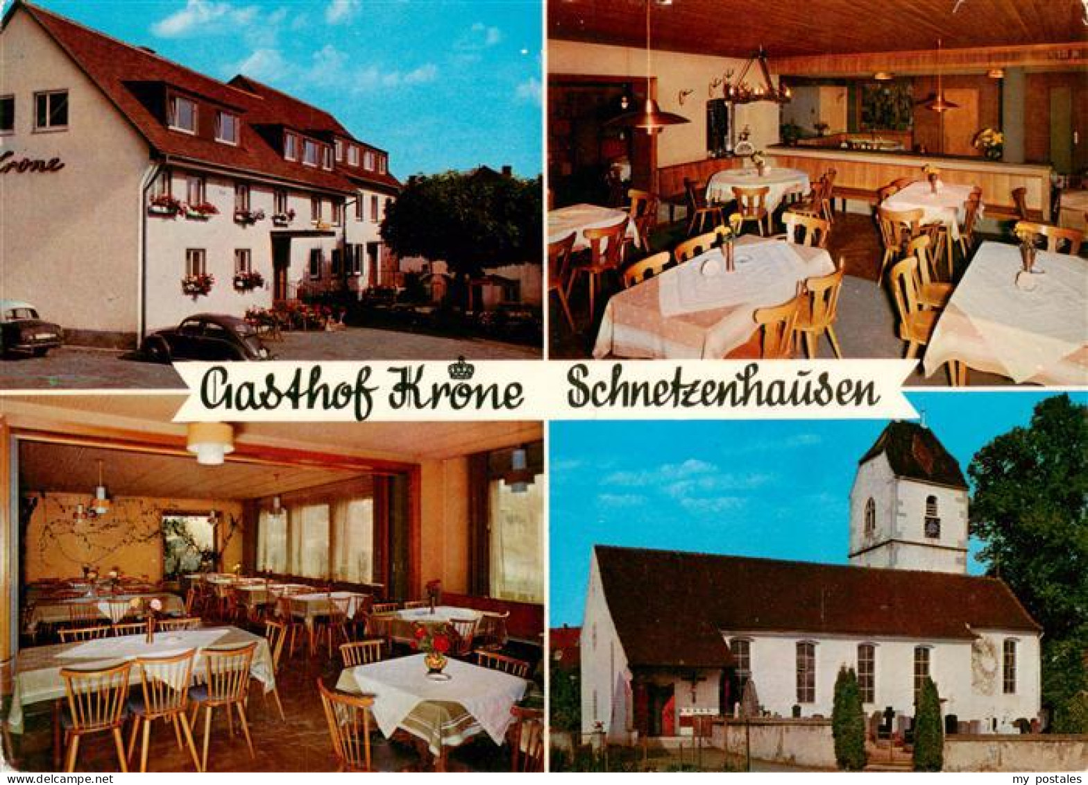 73897526 Schnetzenhausen Gasthof Krone Gastraeume Kirche Schnetzenhausen - Friedrichshafen