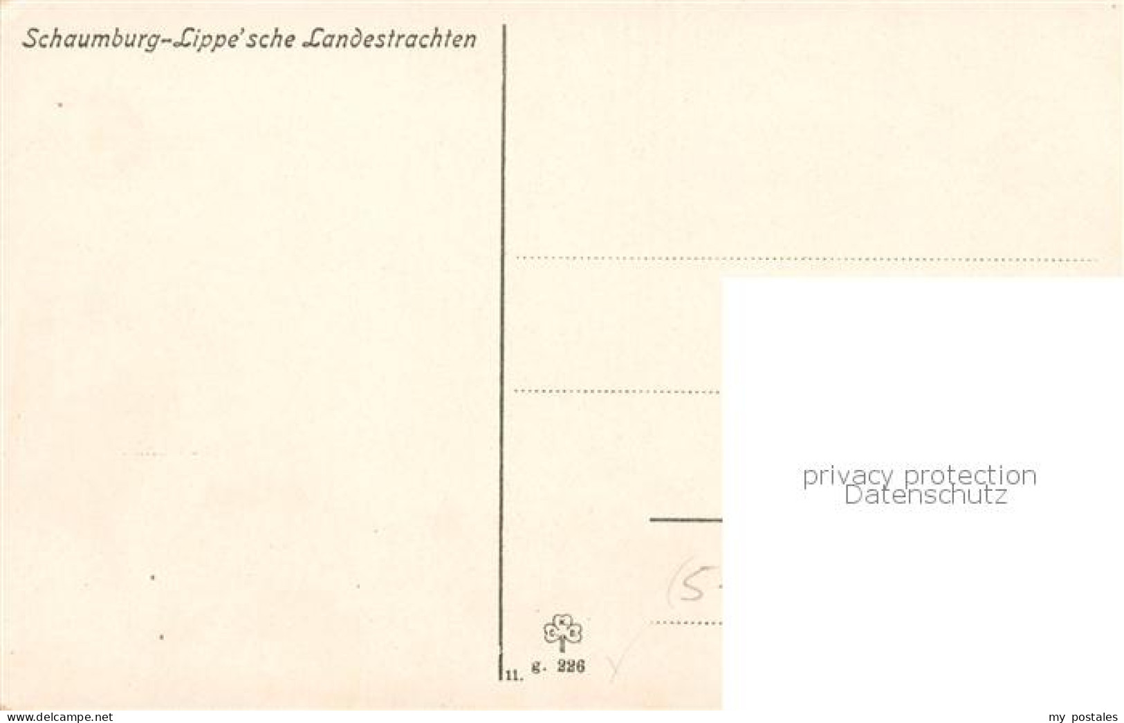 73897214 Schaumburg-Lippe Landestrachten Litho  - Rinteln