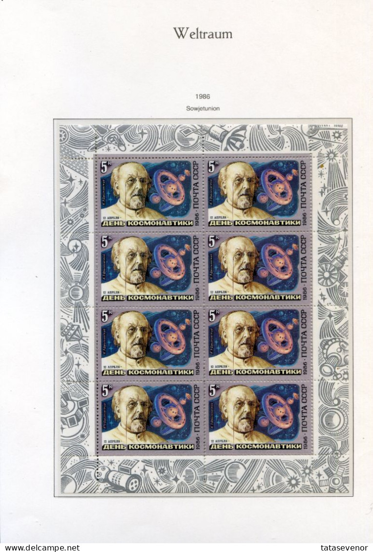 RUSSIA USSR complete year set MINT 1986 ROST extended with all mini sheetlets