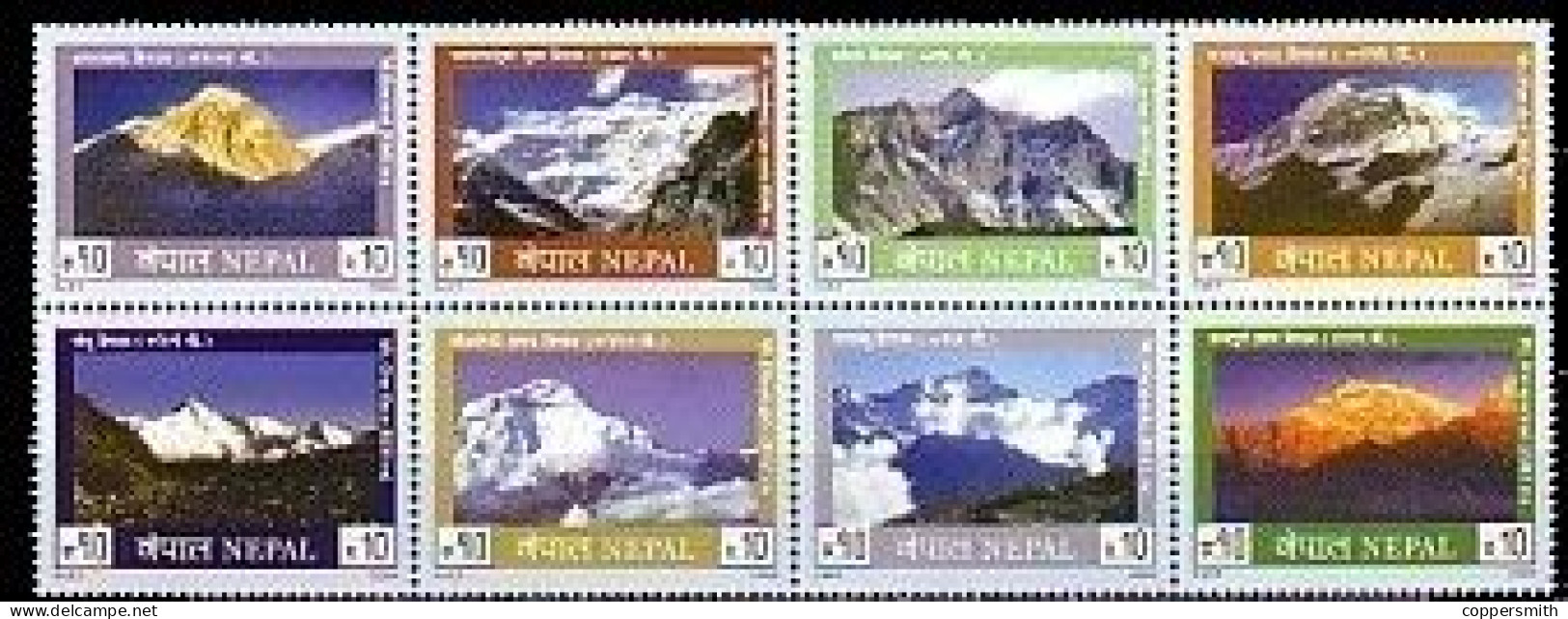 (186) Nepal  2004 / Landscapes / Mountains / Paysages / Berge / Rare / Scarce ** / Mnh  Michel 786-793 - Nepal