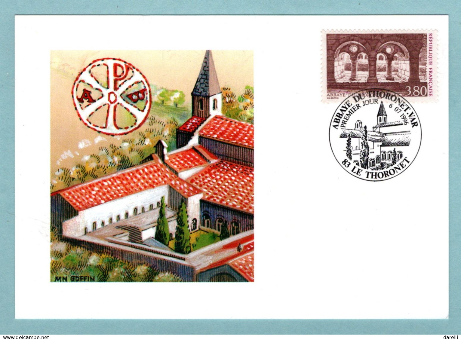 Carte Maximum 1996 - Série Touristique - Abbaye Du Thoronet - YT 3020 - 83 Le Thoronet - 1990-1999