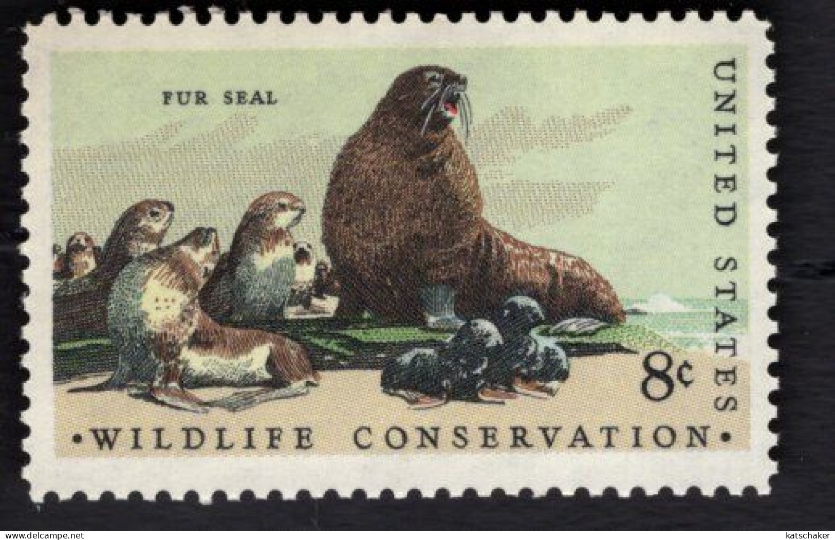 2015792945  1972 SCOTT 1464 (XX) POSTFRIS MINT NEVER HINGED - WILDLIFE CONSERVATION -  FUR SEAL - Nuovi