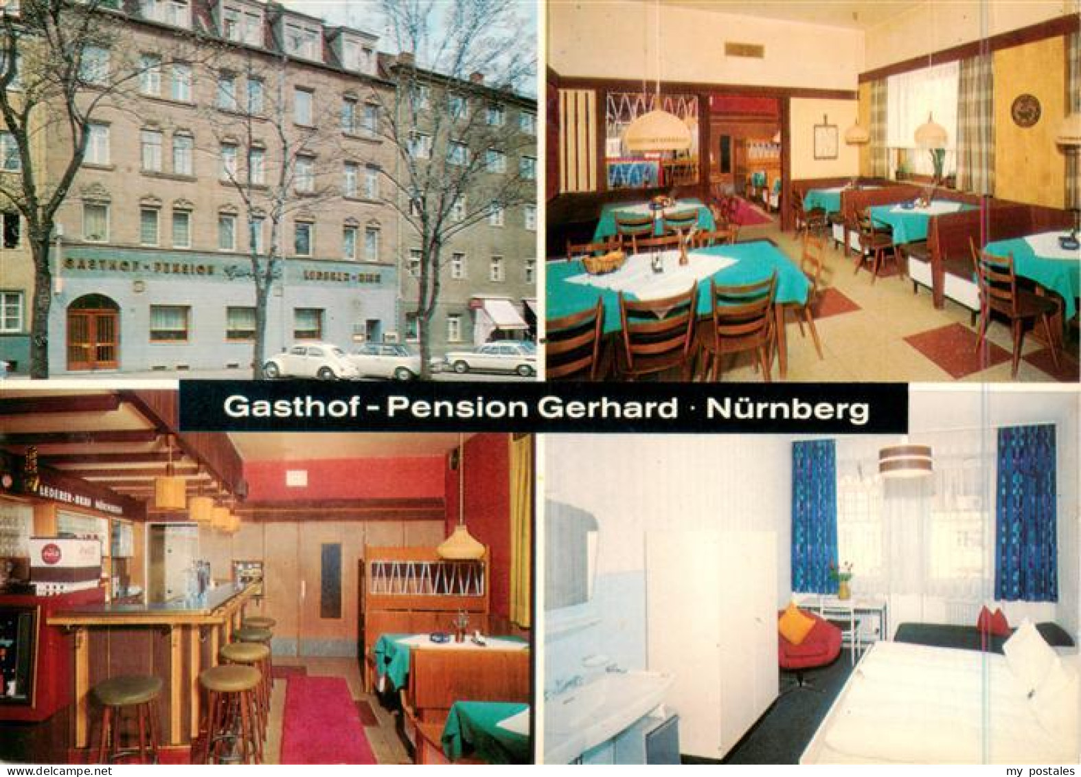 73897110 Nuernberg Gasthof Pension Gerhard Gastraum Bar Zimmer Nuernberg - Nürnberg