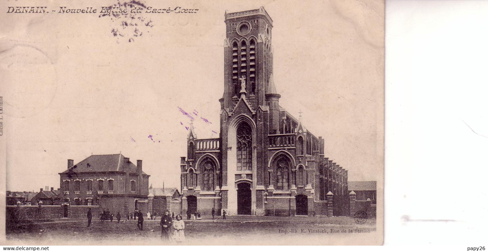 Cpa  Denain Nouvelle église - Denain