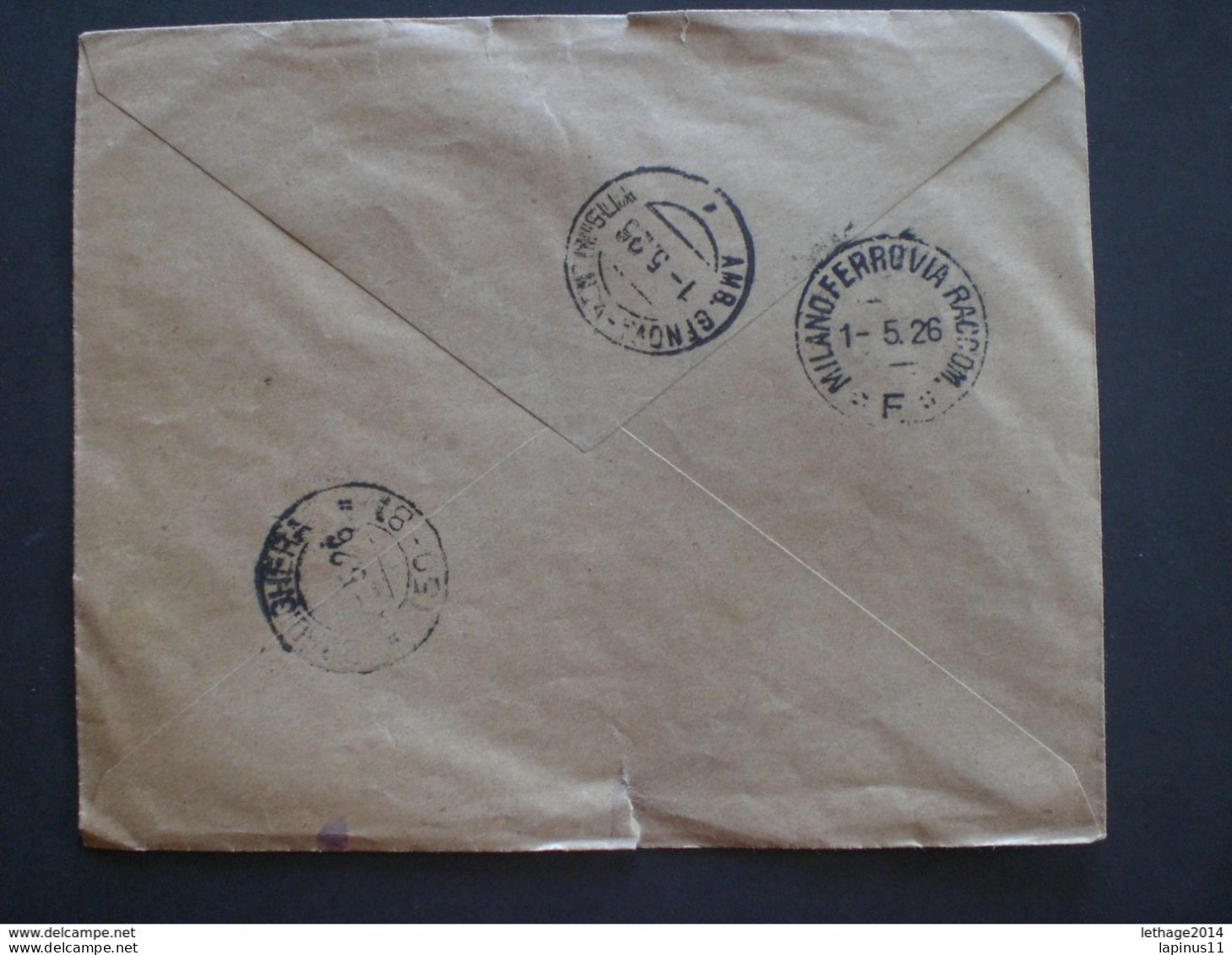 RUSSIA RUSSIE РОССИЯ STAMPS COVER 1923 Registered Mail RUSSIE TO ITALY RRR PERFORATED 12 RIF.TAGG. (8) - Covers & Documents