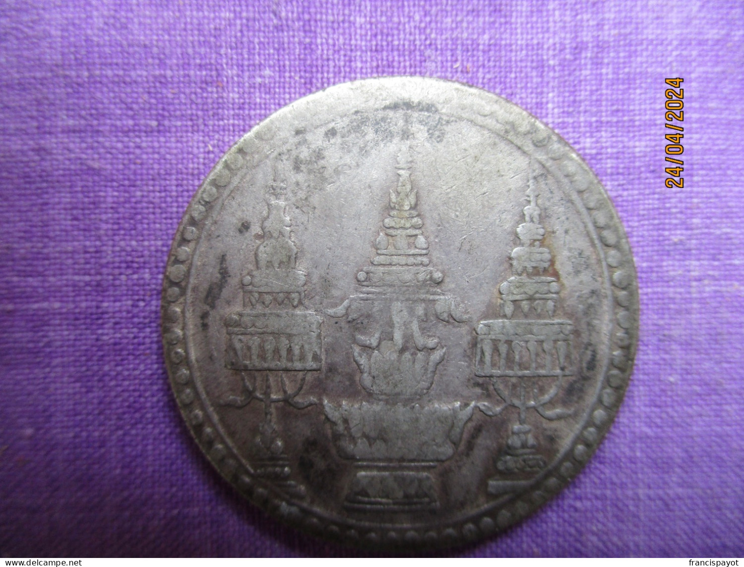 Thailand: 1/8 Baht Fuang 1869 (rare) - Tailandia