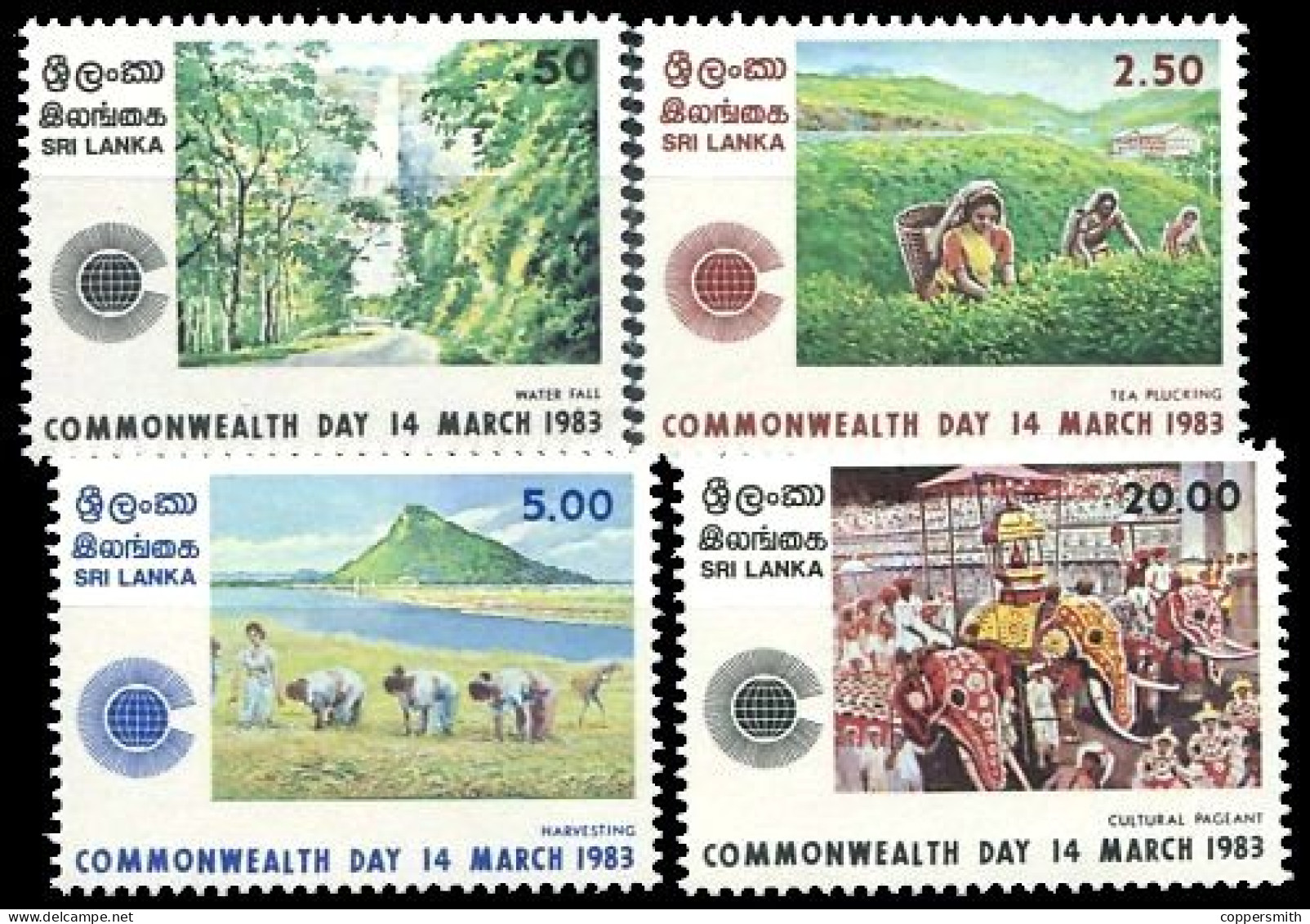 (0131) Sri Lanka  1983 / Commonwealth Day  ** / Mnh  Michel 616-619 - Sri Lanka (Ceylan) (1948-...)