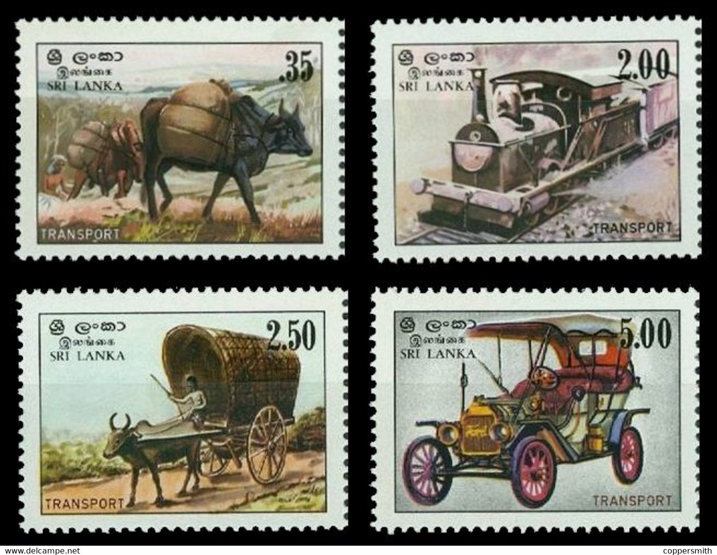 (0138) Sri Lanka  1983 / Transport / Rare / Scarce  ** / Mnh Michel 633-636 - Sri Lanka (Ceylon) (1948-...)