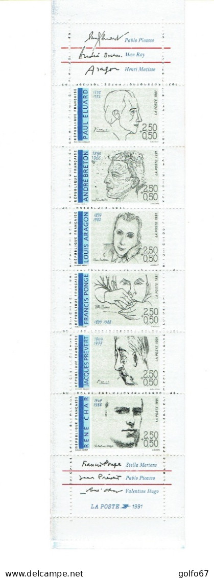 FRANCE CARNET 1991 Y&T N° BC2687 NEUF** PERSONNAGES CÉLÈBRES - Personaggi