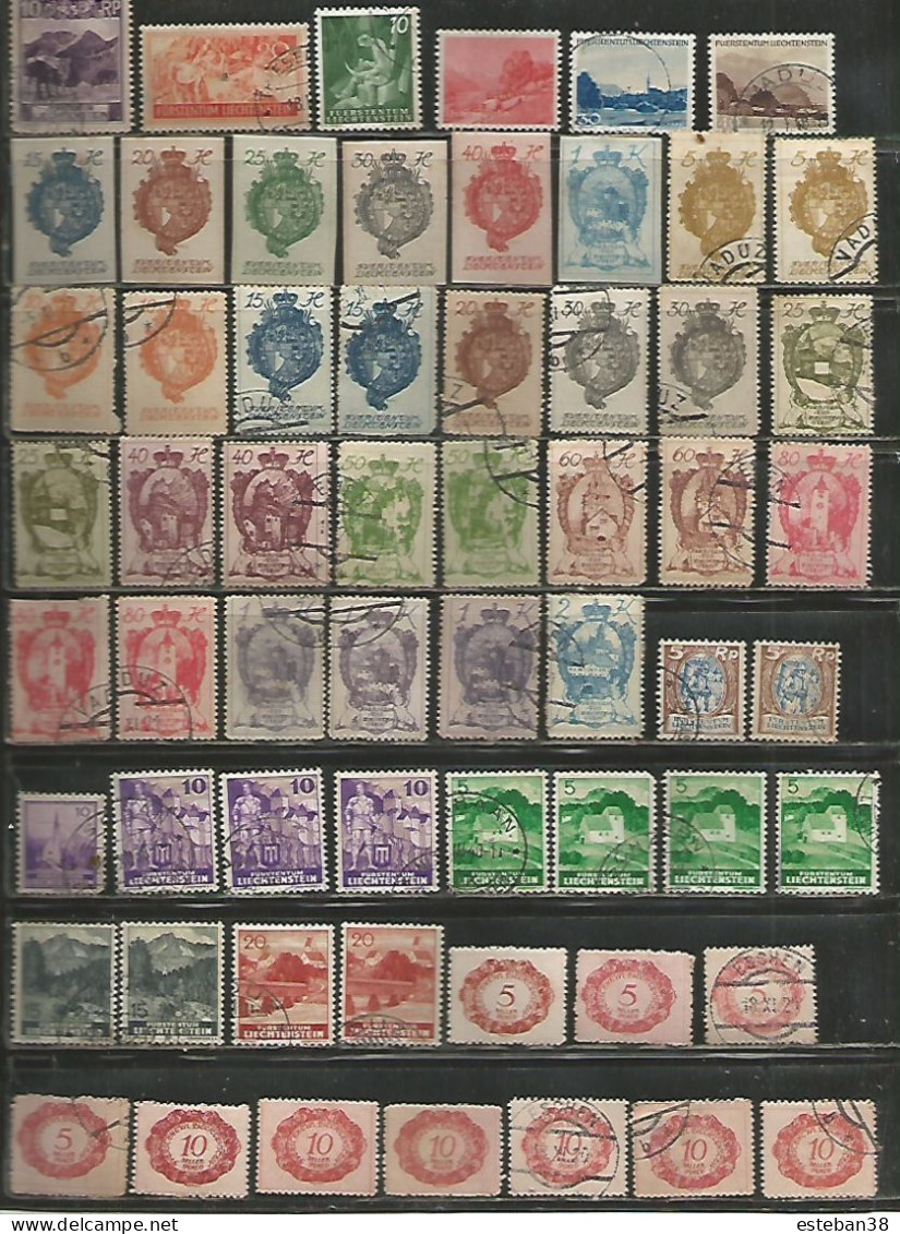 Lienchenstein Timbres Diverses - Verzamelingen