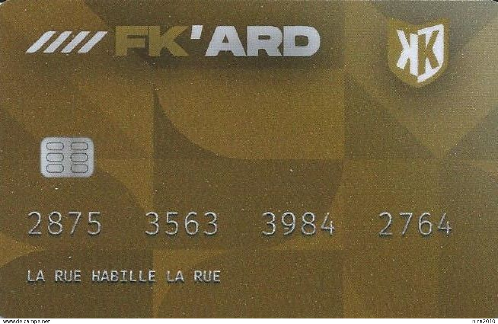 Carte Cadeau - Footkorner (france)  - Voir Description -  GIFT CARD /GESCHENKKARTE - Cartes Cadeaux