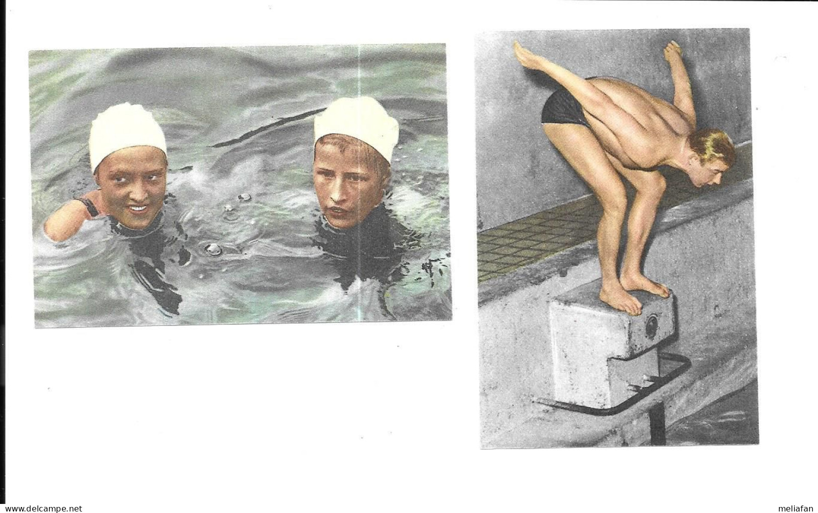 CX65 - IMAGES ET VIGNETTES DIVERSES - NATATION - SWIMING TRADE CARDS - Nuoto