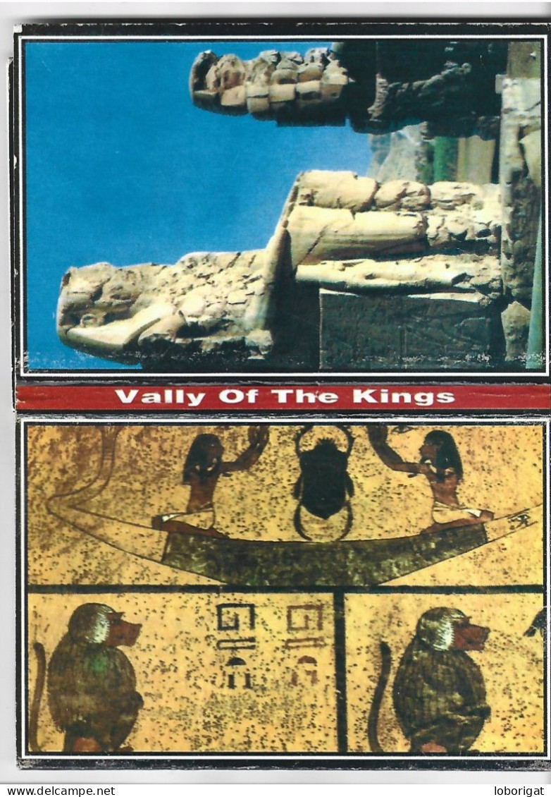 LIBRO - FLEXO CON 18 VISTAS DEL VALLE DE LOS REYES / VALLEY OF THE KINGS.- ( EGIPTO ) - Luxor