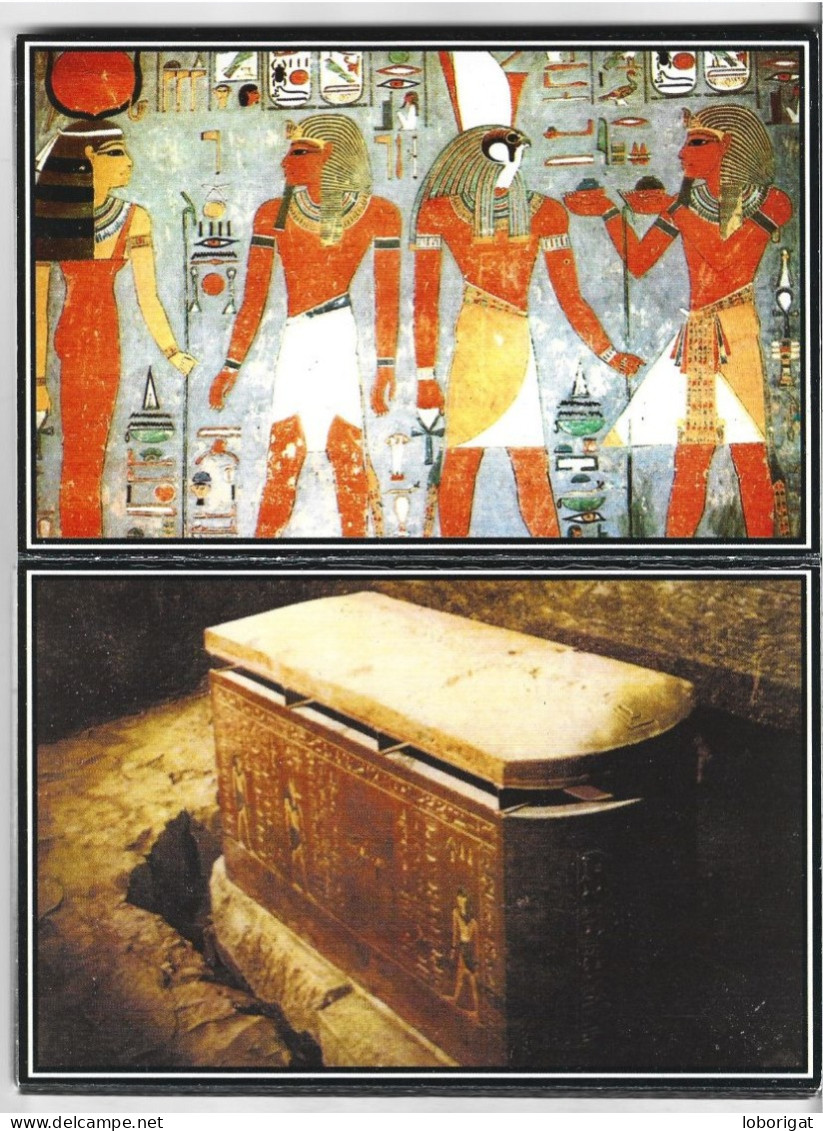 LIBRO - FLEXO CON 18 VISTAS DEL VALLE DE LOS REYES / VALLEY OF THE KINGS.- ( EGIPTO ) - Louxor