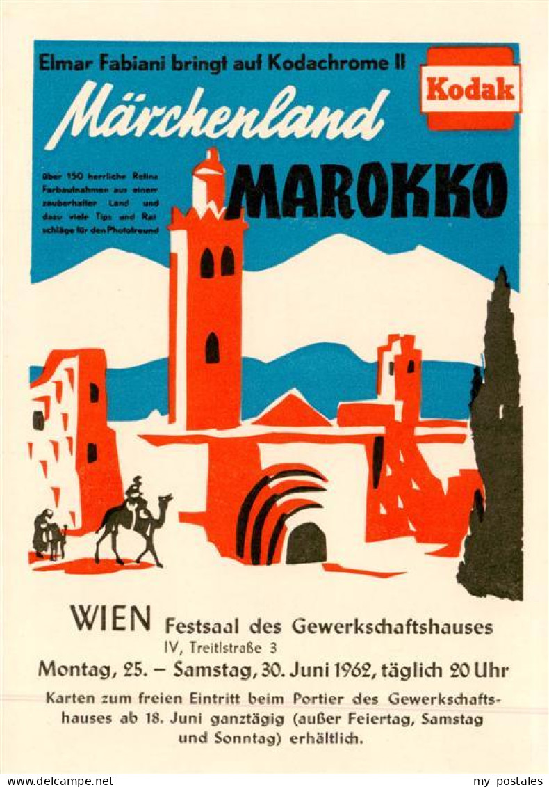 73896776 Wien AT Maerchenland Marokko Im Festsaal Des Gewerkschaftshauses  - Other & Unclassified