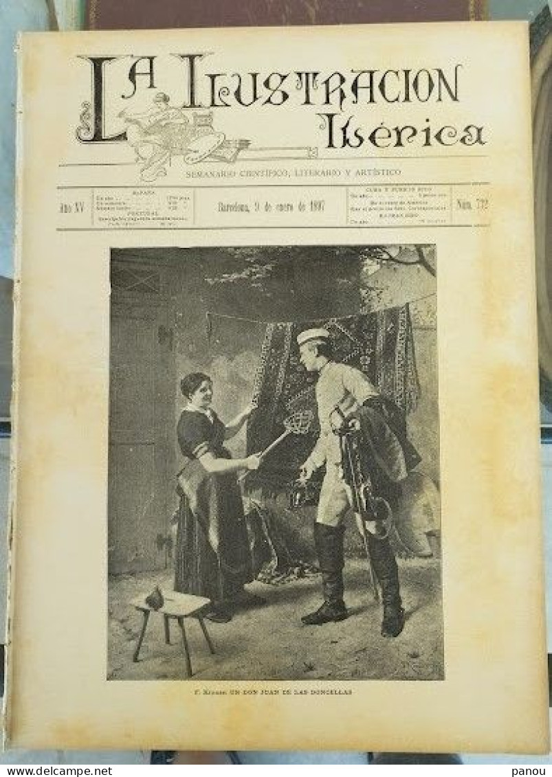 LA ILUSTRACION IBERICA 732 / 9-1-1897 INDIA DELHI RAJAH DE JEIPORE - Non Classificati