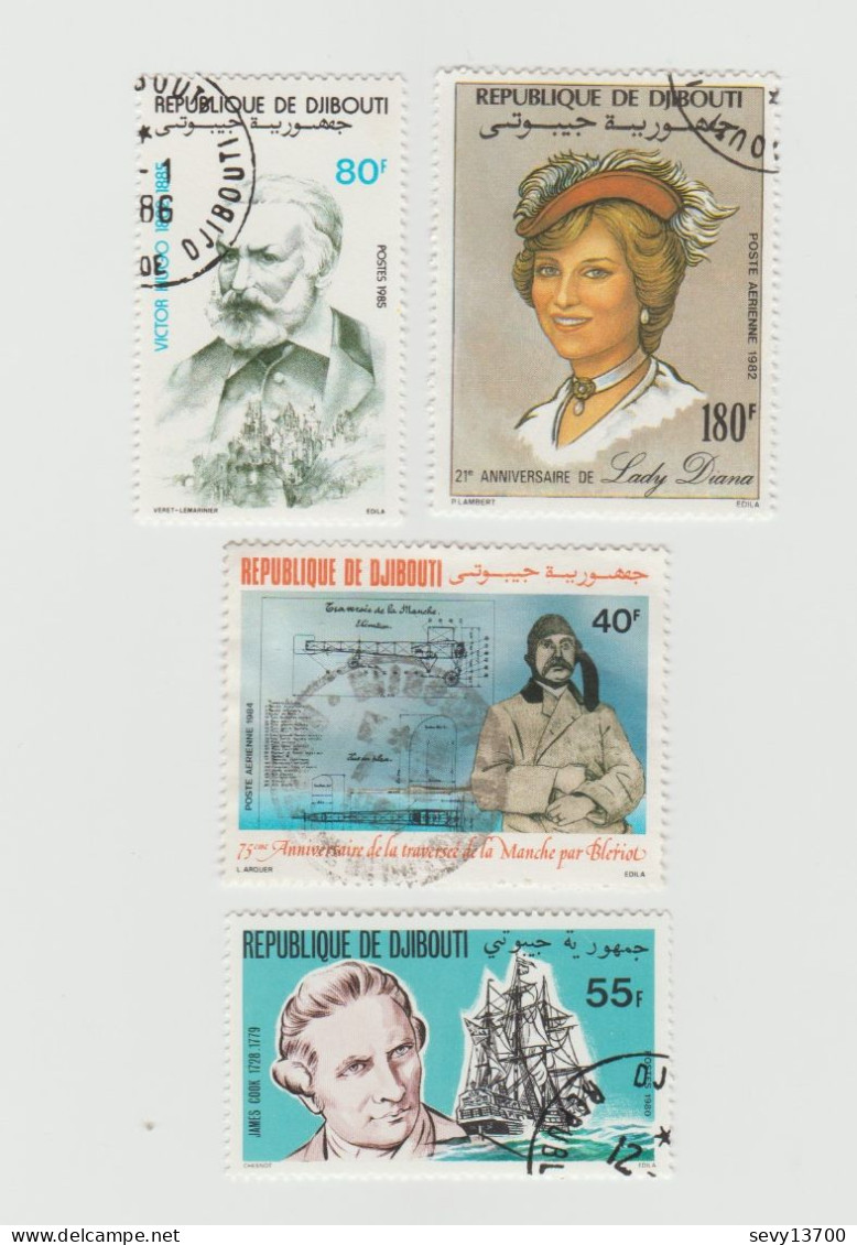 Djibouti Lot 16 Timbres - Dschibuti (1977-...)