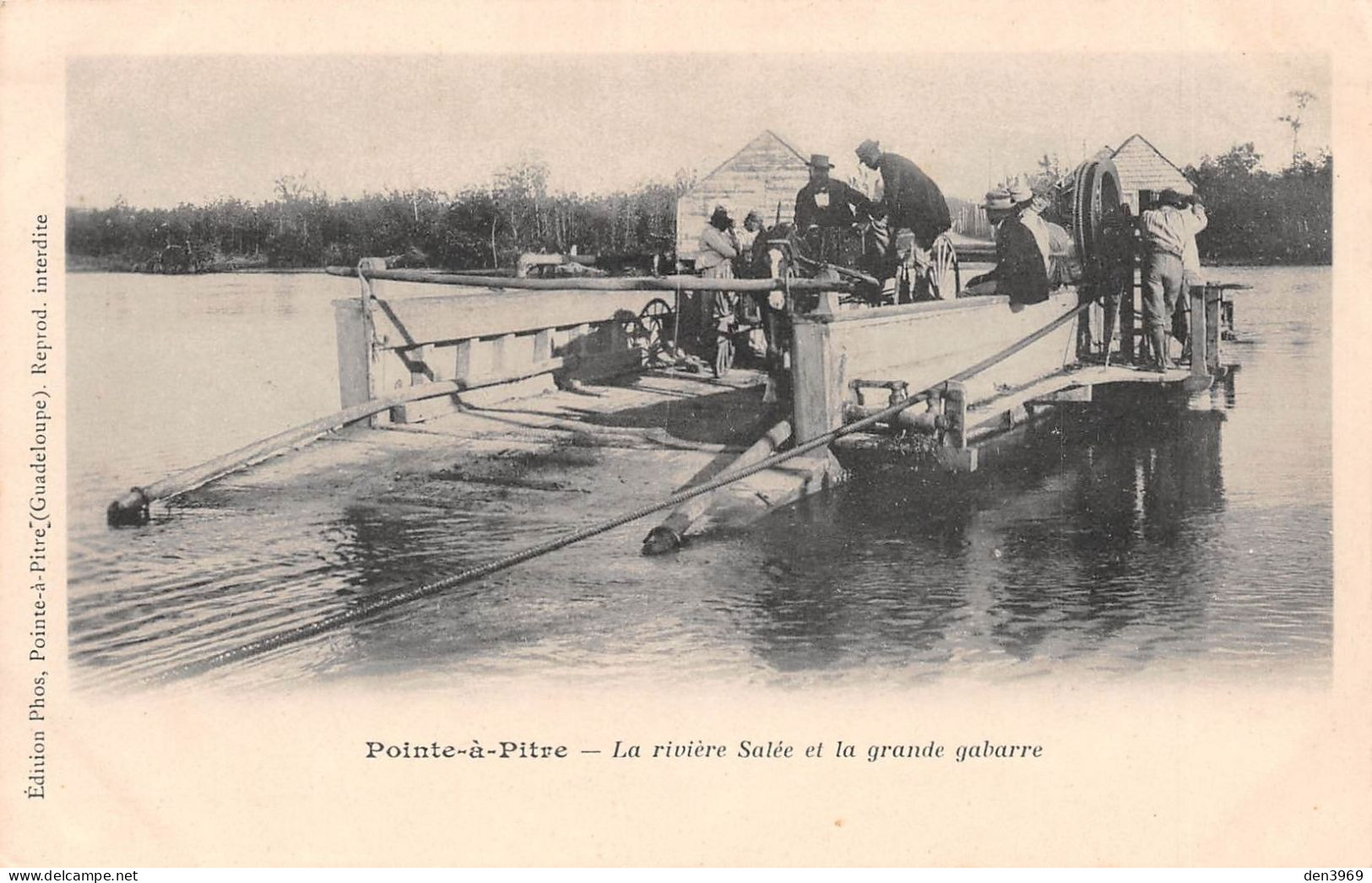 Guadeloupe - POINTE-à-PITRE - La Rivière Salée Et La Grande Gabarre - Bac à Traille - Précurseur - Pointe A Pitre