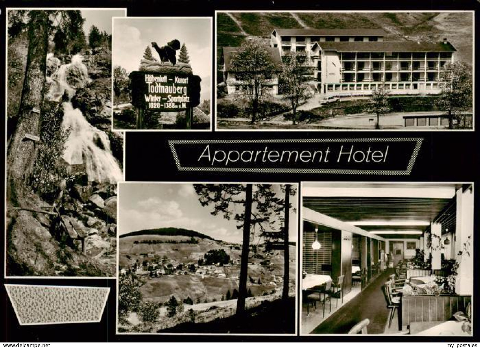 73896632 Todtnauberg Appartement Hotel  Gastraum Wasserfall Panorama Orig Wegwei - Todtnau