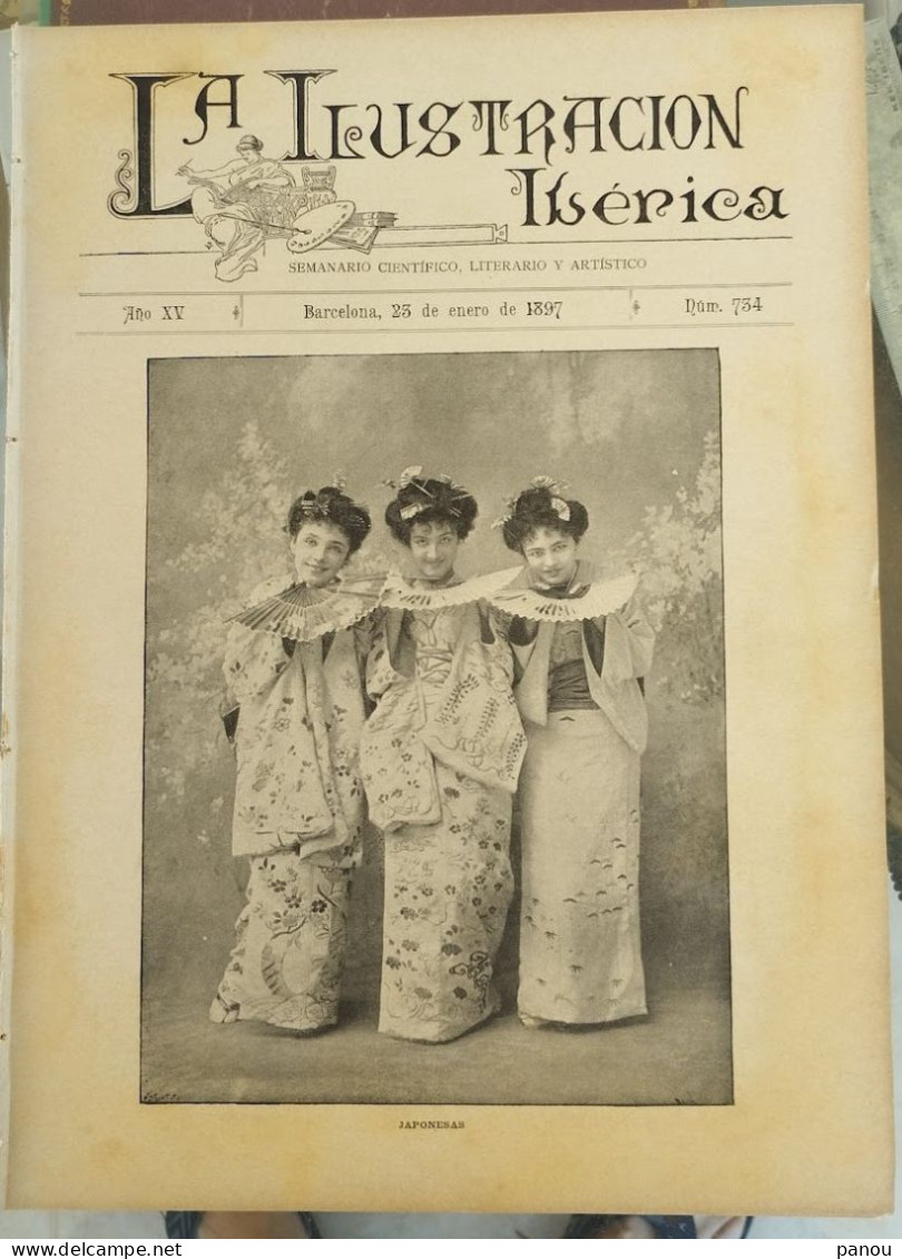 LA ILUSTRACION IBERICA 734 / 25-1-1897 JAPAN JAPON. BOMBAY INDIA. - Sin Clasificación