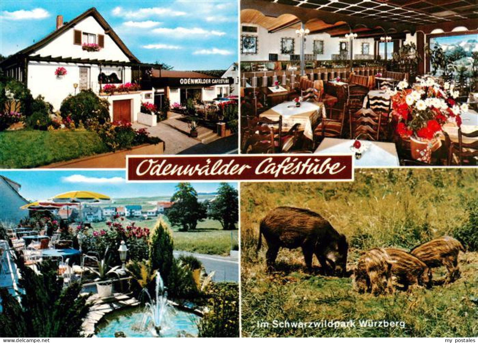 73896593 Wuerzberg Michelstadt Odenwaelder Cafestube Gastraum Terrasse Schwarzwi - Michelstadt