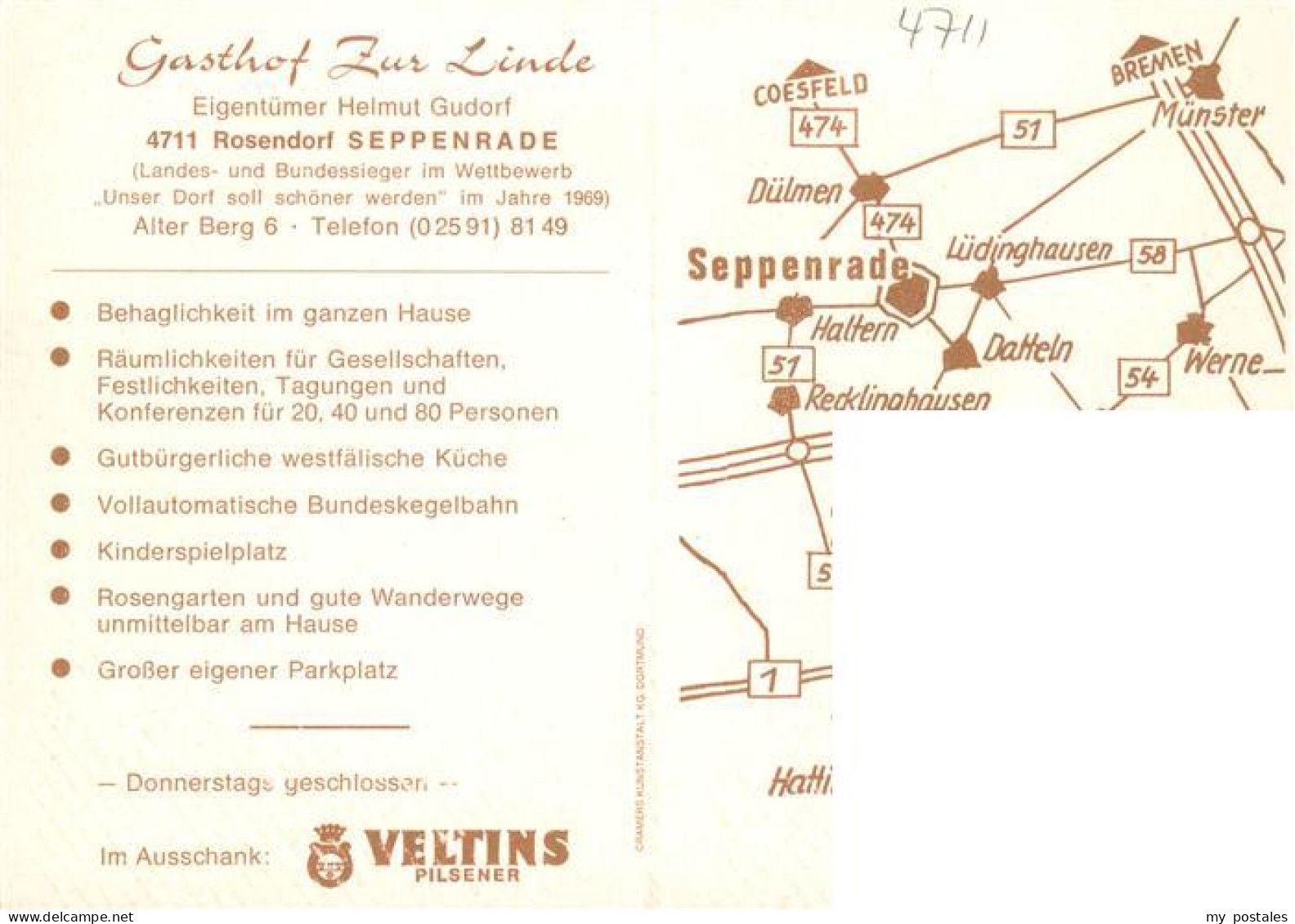 73896568 Seppenrade Hotel Gasthof Zur Linde Restaurant Seppenrade - Lüdinghausen