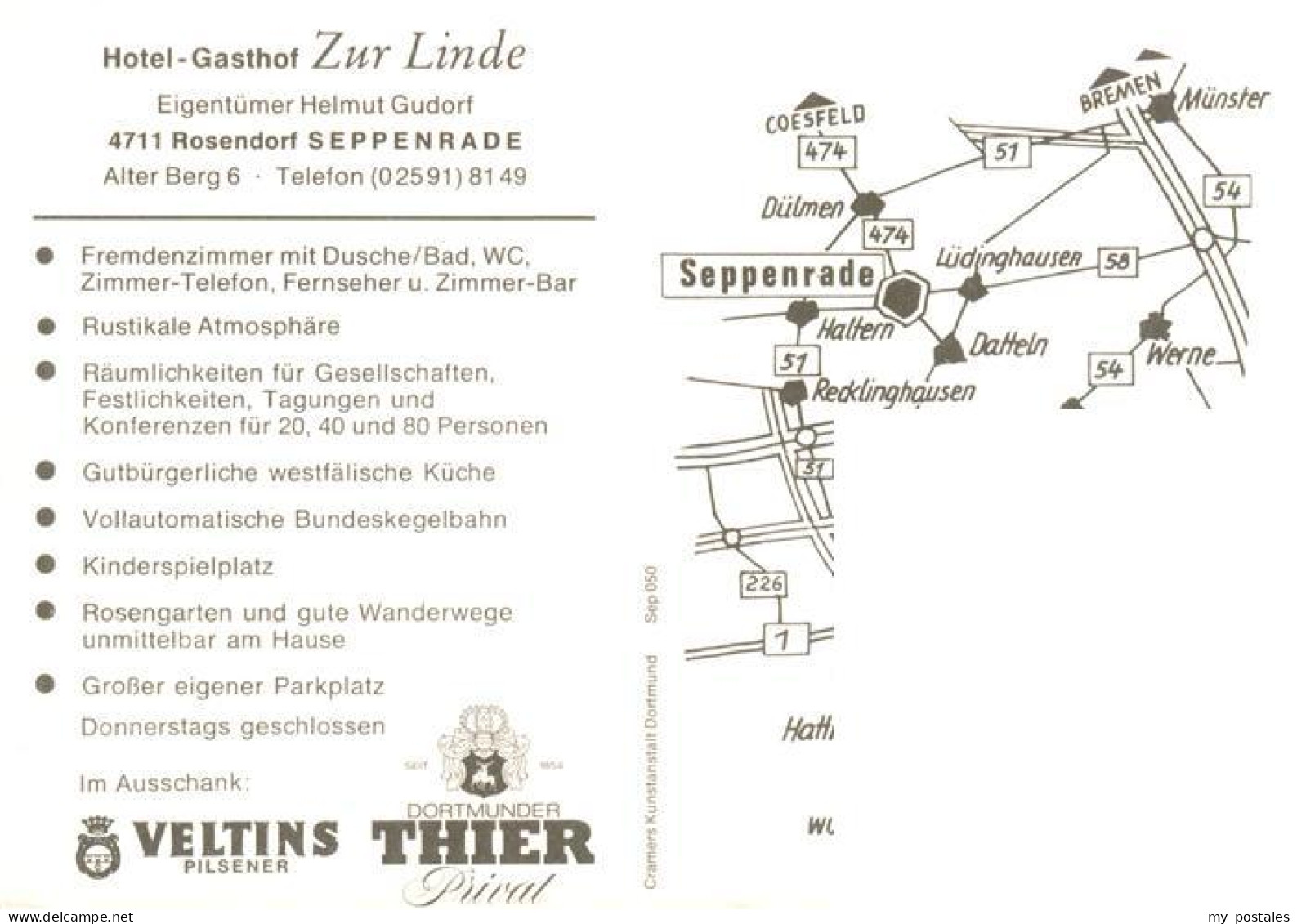 73896565 Seppenrade Hotel Gasthof Zur Linde Restaurant Seppenrade - Lüdinghausen