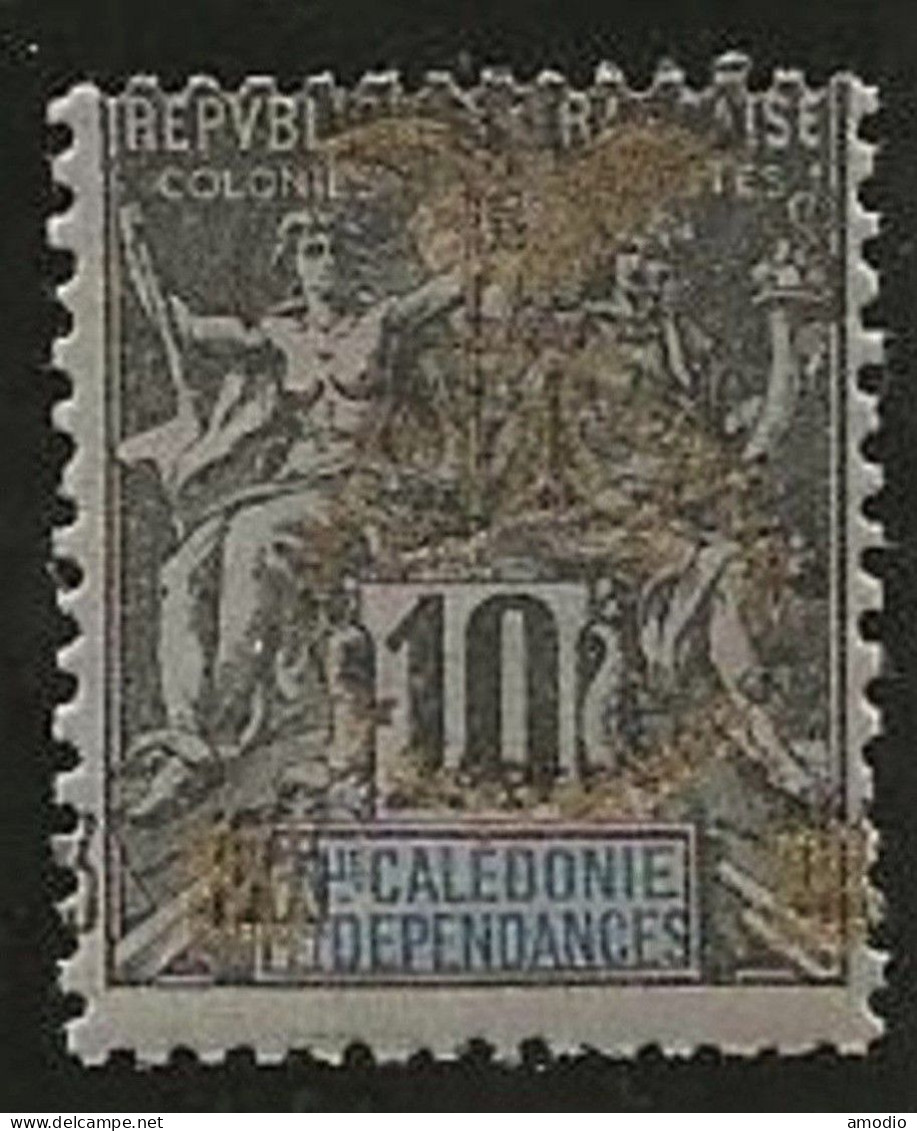 Nouvelle Calédonie YT 72A + Doré + N* Présence Française - Unused Stamps