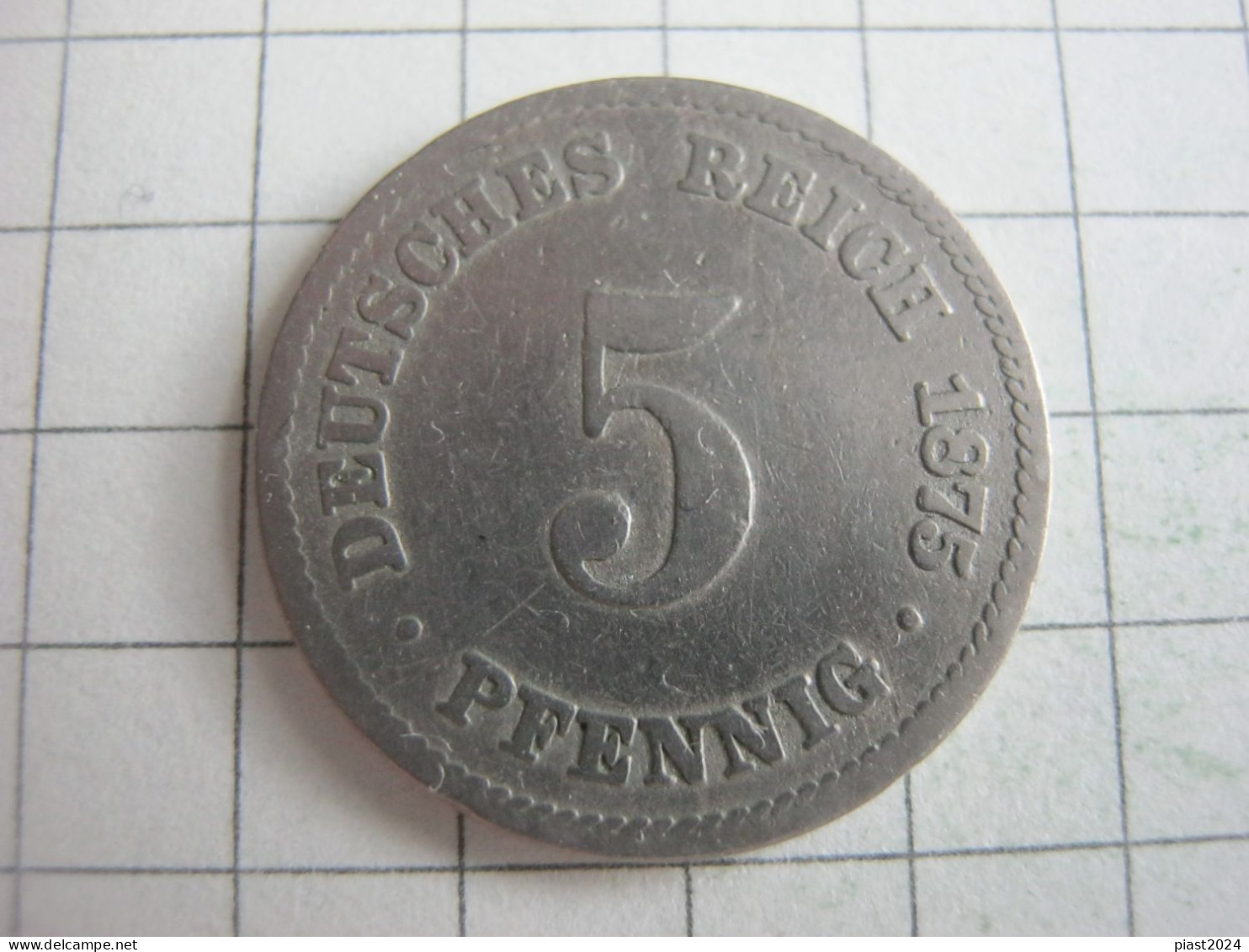 Germany 5 Pfennig 1875 C - 5 Pfennig