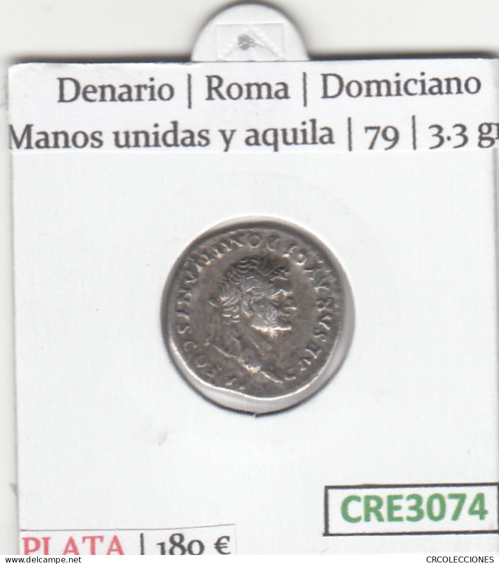 CRE3074 MONEDA ROMANA DENARIO VER DESCRIPCION EN FOTO - Otros & Sin Clasificación